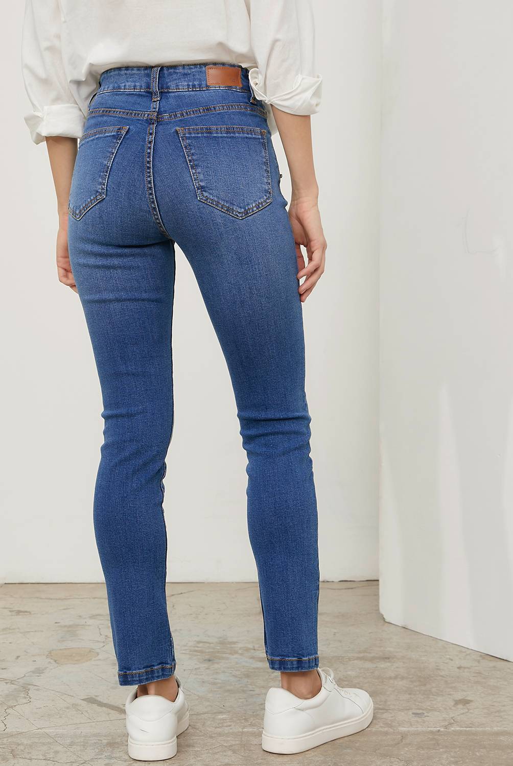 BASEMENT Jeans Skinny Tiro Alto Mujer Basement