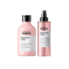 LOREAL PROFESSIONNEL - Set Cuidado Del Color Cabello Teñido Vitamino Color Shampoo 300Ml + Spray 190Ml Serie Expert Loreal Professionnel