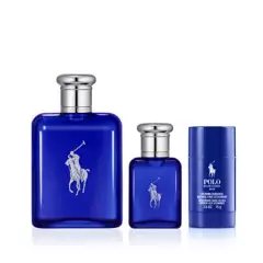 RALPH LAUREN - Set Perfume Hombre Polo Blue EDT 125Ml + 40Ml + Desodorante 75Gr Polo Ralph Lauren
