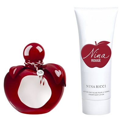 Set Nina Ricci Perfume Nina Rouge EDT 50ML + Body Lotion 75M | Knasta Chile