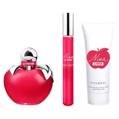 NINA RICCI - Set Nina Ricci Nina Le Parfum EDP 80ML + Body Lotion 75 ML + Roll On 10 ML