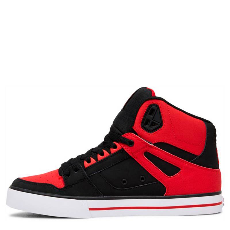 DC SHOES/Zapatilla Hombre Cuero Rojo DC Shoes