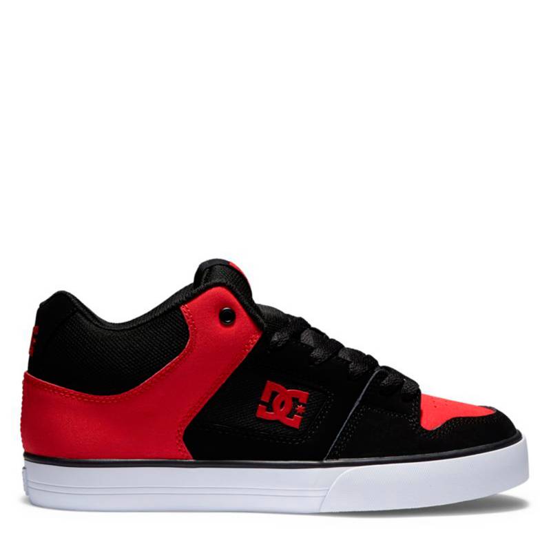 DC SHOES/Zapatilla Hombre Cuero Rojo DC Shoes