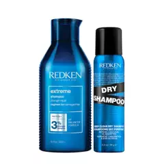 REDKEN - Set Reparación Extreme Shampoo 500 ml + Dry Shampoo 150 ml Redken