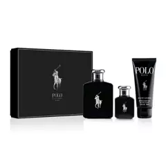 RALPH LAUREN - Set Perfume Polo Black EDT 125Ml + 40Ml + After Shave Gel 100Ml Ralph Lauren