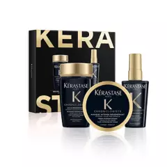 KERASTASE - Set Revitalizante Anti-Edad Chronologiste Shampoo 80ml + Máscara 75ml + Aceite 50ml Kerastase