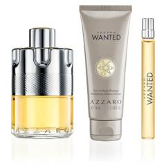 AZZARO - Set Perfume Hombre Wanted Edt 100 + 10Ml + Hair and Body Shampoo 75Ml Azzaro