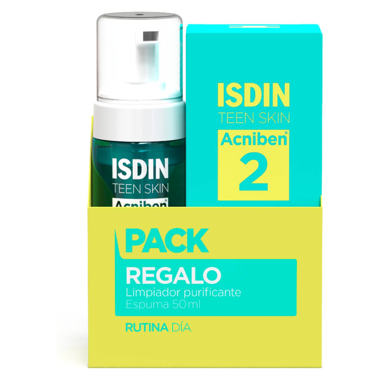 Pack Isdin acniben limpiador 200ml + Gel control granos 40 ml - Salunatur