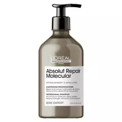 LOREAL PROFESSIONNEL - Shampoo Sin Sulfatos Reparacion Molecular Profunda Cabello Dañado Absolut Repair Molecular 500Ml Loreal Professionnel