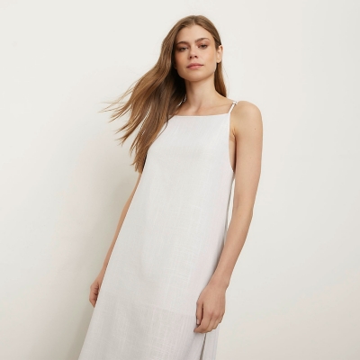 Compara los precios de Vestido Largo Lino Mujer Basement By Cranberry Chic