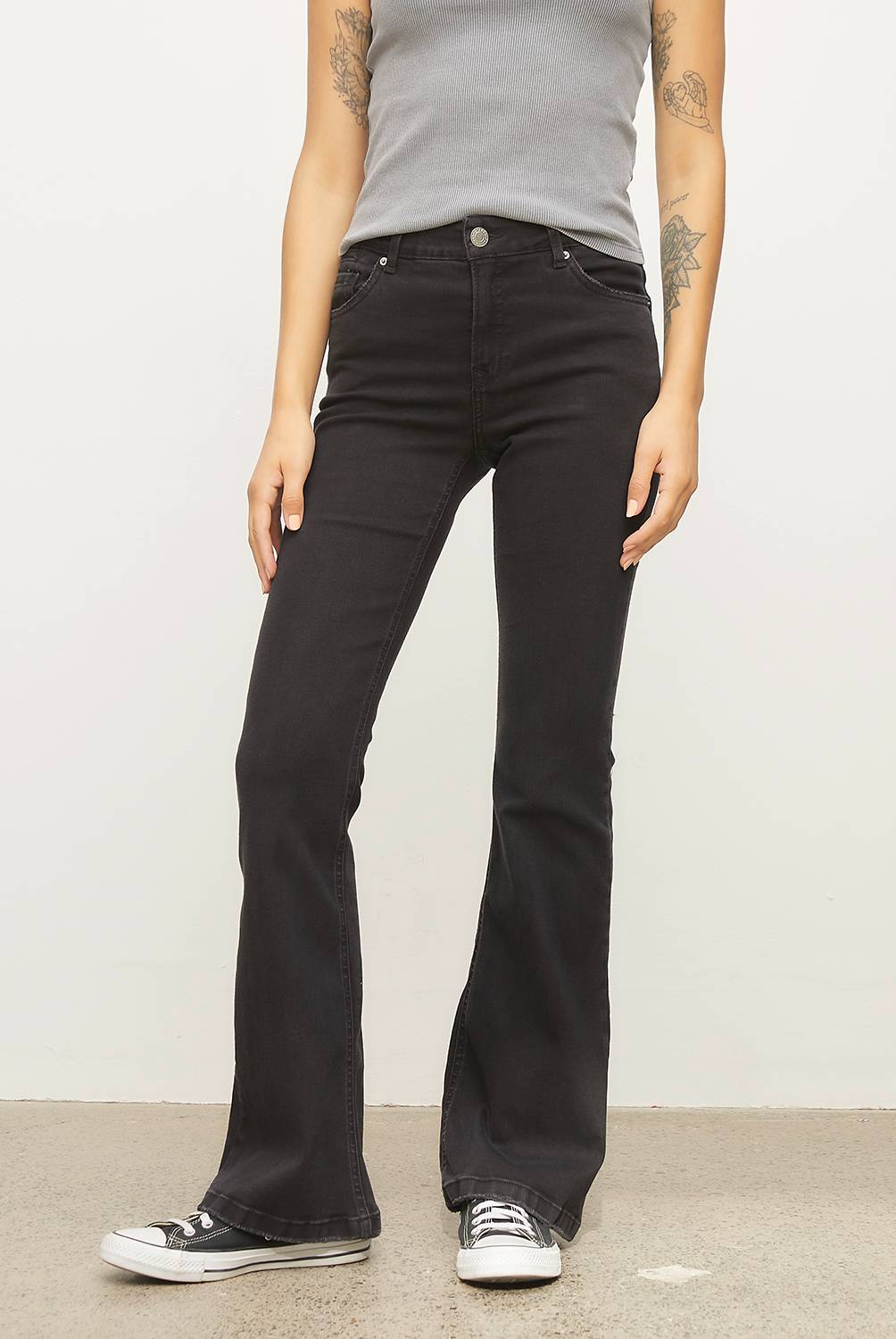 AMERICANINO Jeans Flare Tiro Medio Mujer Americanino