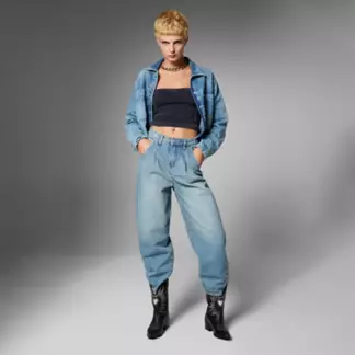 AMERICANINO - Jeans Baggy Tiro Medio Mujer Americanino