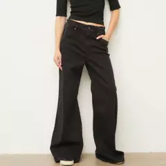 BASEMENT - Jeans Wide Leg Tiro Medio Mujer Por Fran Larrain Basement