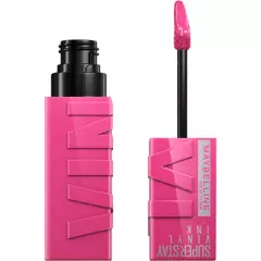MAYBELLINE - Labial Super Stay Vinyl Ink Pink Mash up - Edgy Maybelline