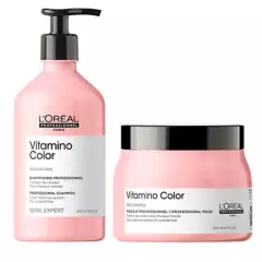LOREAL PROFESSIONNEL - Set Vitamino Color para Color Duradero Shampoo 500ml + Máscara 500ml Loreal Professionel