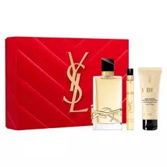YVES SAINT LAURENT - Set Perfume Mujer Libre EDP 90 Ml + 10 Ml + Loción Corporal 50 Ml Yves Saint Laurent