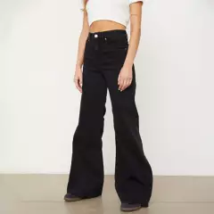 AMERICANINO - Jeans Wide Leg Tiro Alto Algodón Mujer Americanino