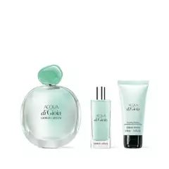 GIORGIO ARMANI - Set Perfume Mujer Acqua di Gioia Eau de Parfum 100ml + 15ml + Loción Corporal 50ml Giorgio Armani