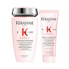 KERASTASE - Set Hidratante Anti-Caída Genesis Shampoo 250ml + Acondicionador 75ml Kerastane