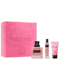 VALENTINO - Set Perfume Mujer Born In Roma Donna 100 Ml + 15 Ml + 50 Ml Body Lotion Valentino