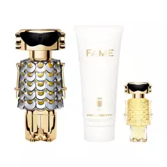 RABANNE - Set Fame Eau de Parfum 80 ml + Perfumed Loción Corporal 100 ml + Fame Eau de Parfum 4 ml Rabanne