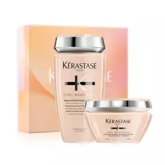 KERASTASE - Set Hidratación Cabello Rizado Curl Manifesto Shampoo 250ml +  Máscara 200ml Kérastase