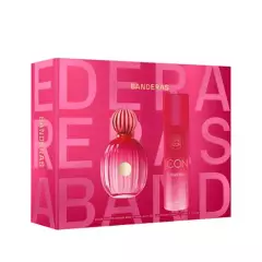 BANDERAS - Set Regalo Banderas Perfume Mujer The Icon Femenino EDP 100ml + Desodorante 150ml