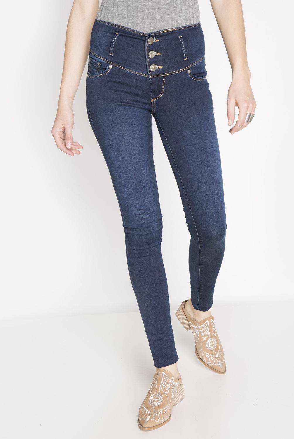 LEE - Lee Jeans Skinny Tiro Medio Mujer