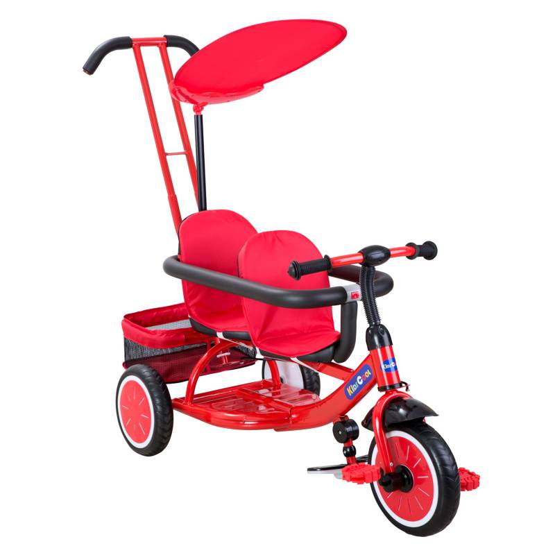KIDSCOOL - Triciclo Doble Rojo Kidscool