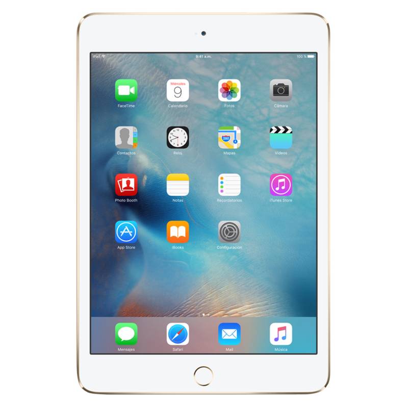 Apple - iPad mini 4 128GB Gold