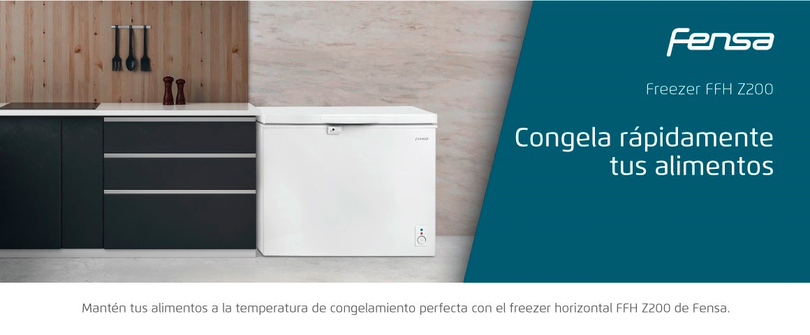 Mantén todos tus alimentos congelados con el freezer horizontal FFH Z200.