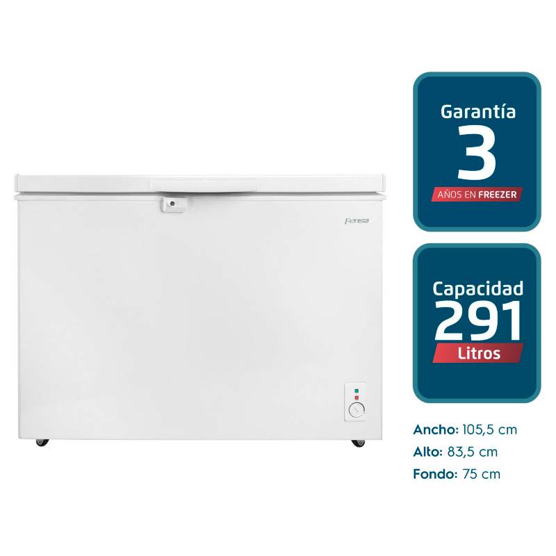 FENSA - Congelador Freezer Horizontal Blanco 291 lt Z300