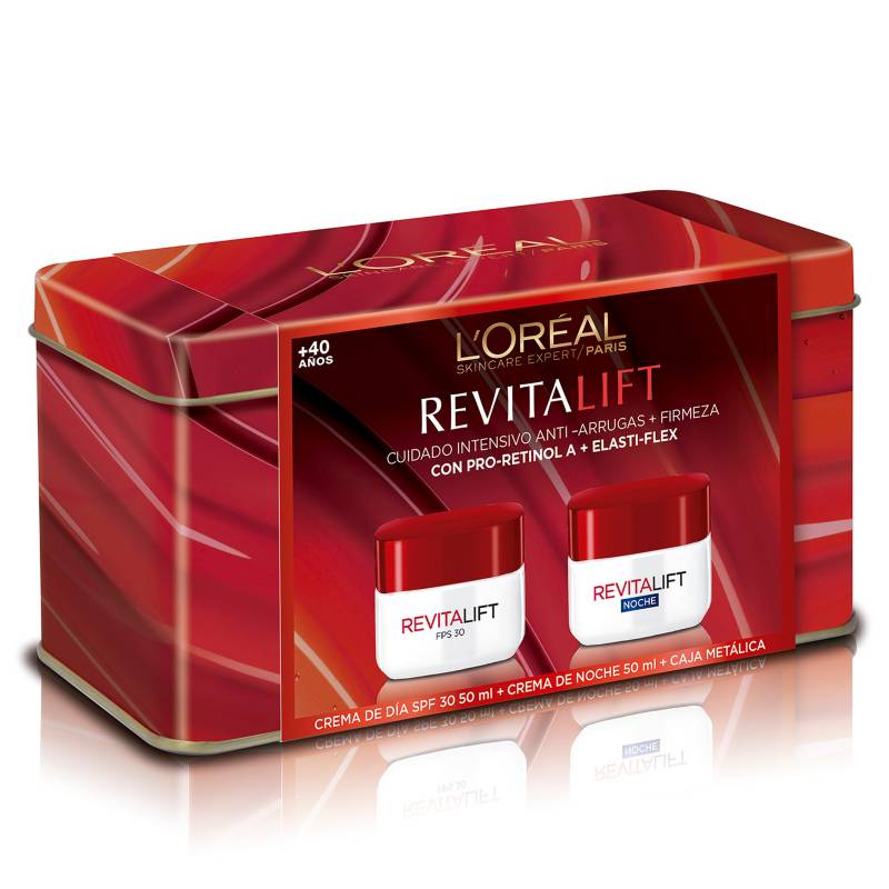 L'Oréal Paris - Set Tratamiento de Piel Revitalift Día SPF 30 + Revitalift Noche 