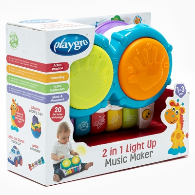 Playgro Melody - Piano de bebé 4 en 1 con música y luces, almohadilla  multifuncional con luces y sonidos atractivos para bebés de 0 meses en  adelante