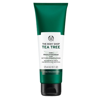 Mascarilla exfoliante facial 3 en 1 Tea Tree 125ML The Body Shop