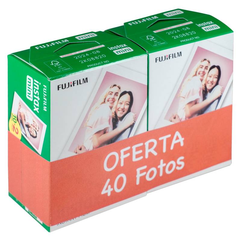 Fujifilm Instax mini Pack de 2x10 Peliculas de Fotos Instantaneas