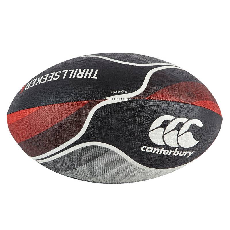 Canterbury - Balón de Rugby Thrillseeker Negro