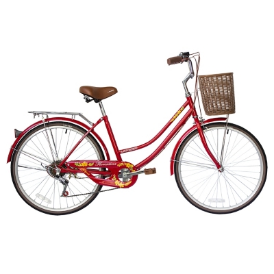 Lahsen Bicicleta Aro 24 Paseo Flor Burdeo falabella