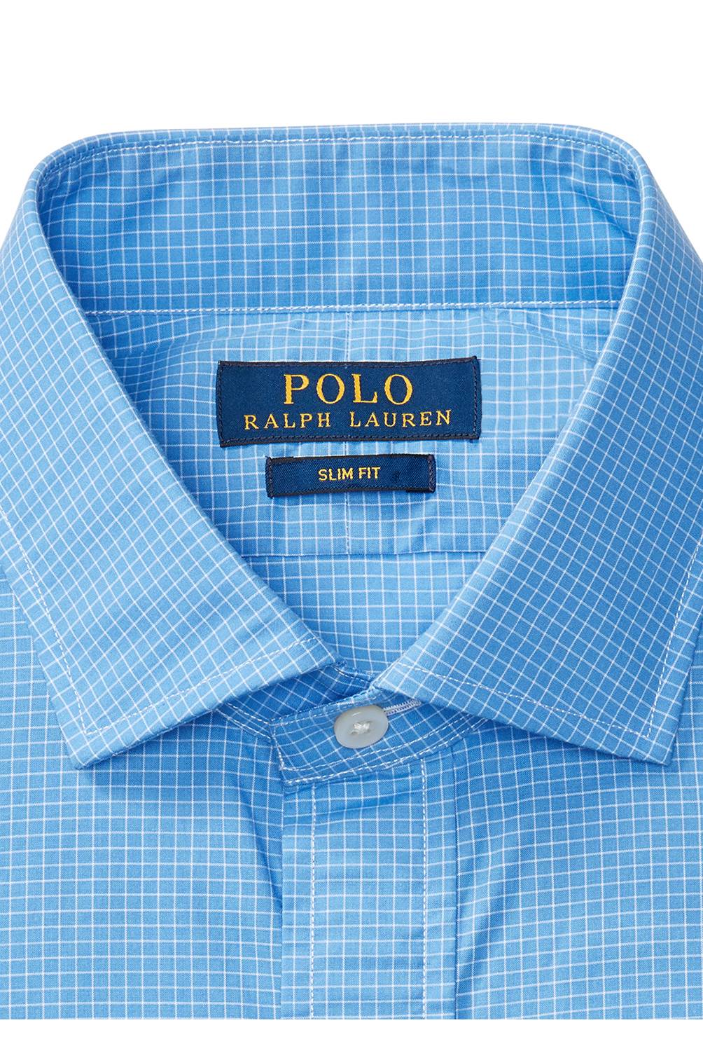 Polo Ralph Lauren - Camisa Vestir Cuadros Cuello Semi Italiano