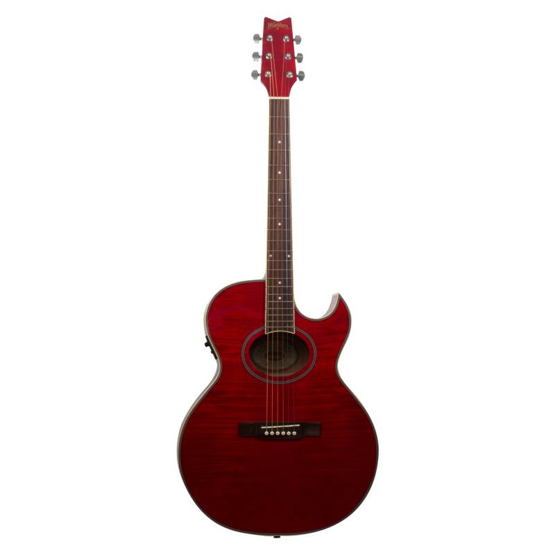 Washburn - Guitarra Electroacústica 39"  69WEA9TRO Rojo