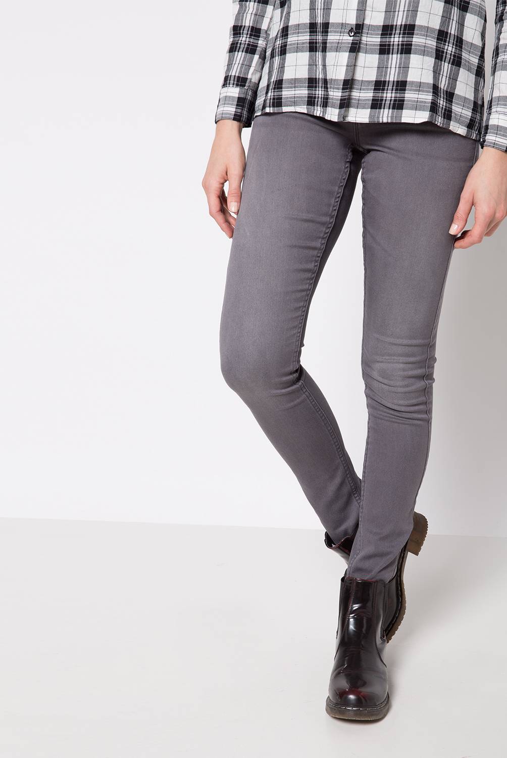 Only - Jeans Skinny Tiro Medio