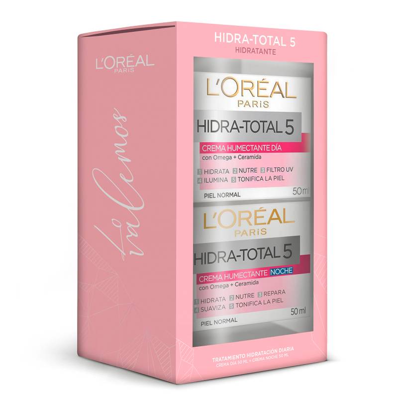 DERMO EXPERTISE - Pack Hidratación Hidra-Total 5 Crema Día + Noche de L'Oréal Paris