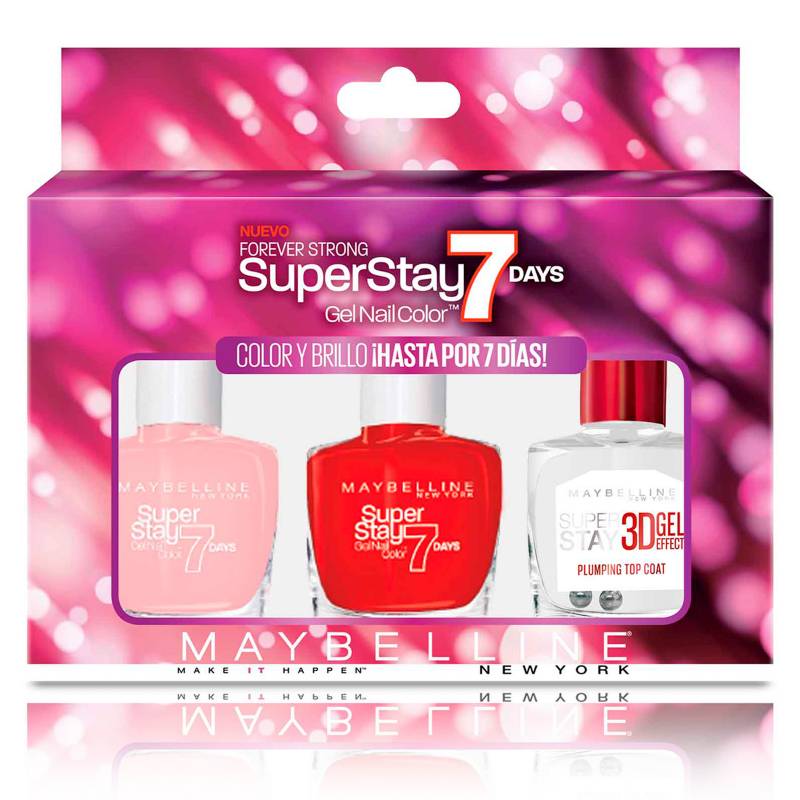 Maybelline - Pack Superstay 7 Days Redpink