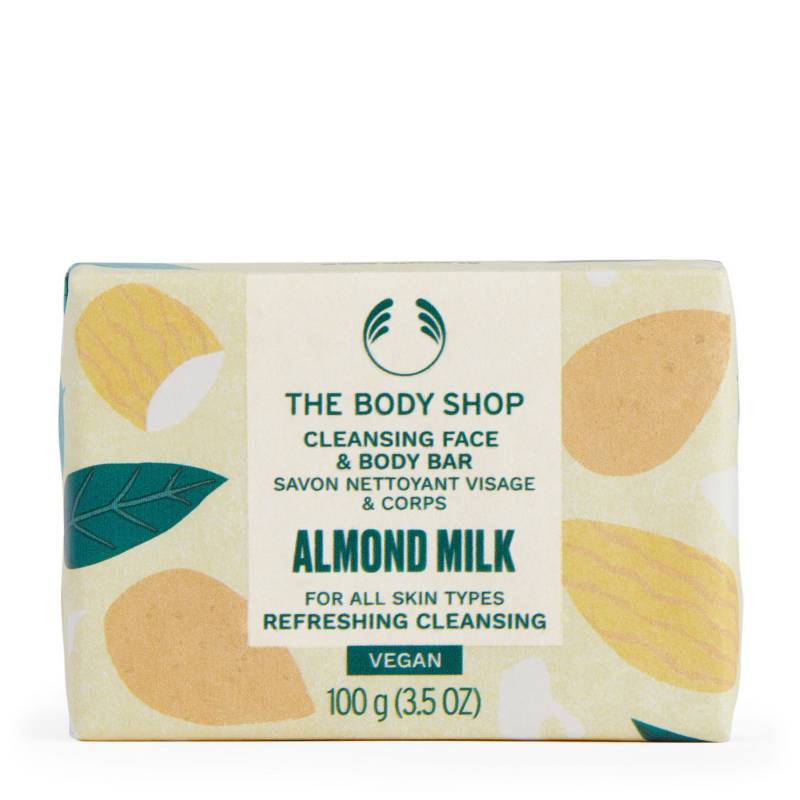 THE BODY SHOP - Jabon Barra Almond Milk Honey Cleansing Bar 100 G The Body Shop