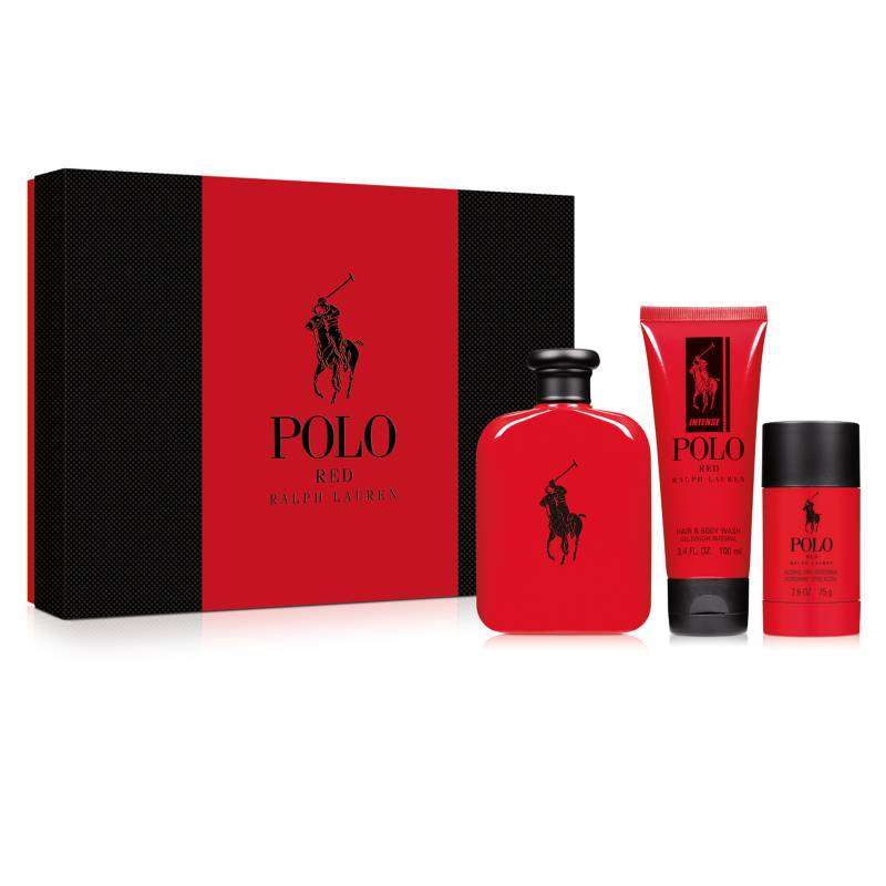 Ralph Lauren - Cofre Polo Red 125 ML + Hair & Body Wash + Desodorante