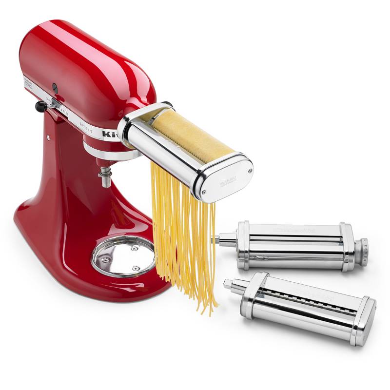 KITCHENAID - Aditamento Set De Pasta 3 Piezas Rodillo Cortador Fettuccine Y Spaghetti Kitchenaid