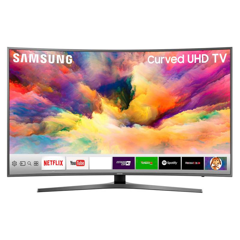 Samsung - LED 55" 55MU6500 4K Ultra HD Smart TV Curvo