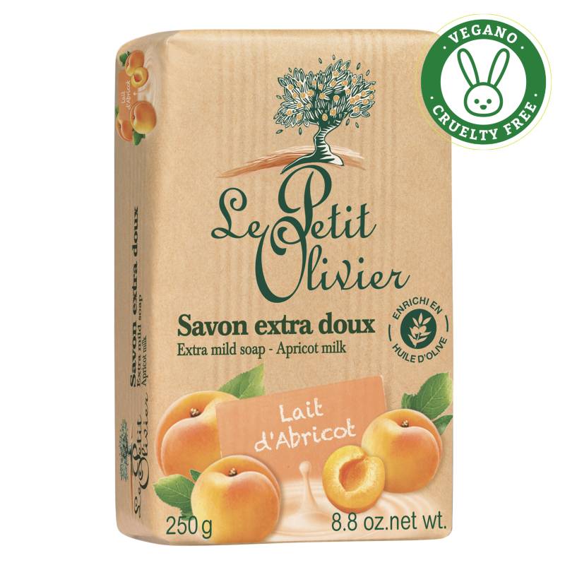 Le Petit Olivier - Jabón Extra Suave - Leche de Damasco 250 g