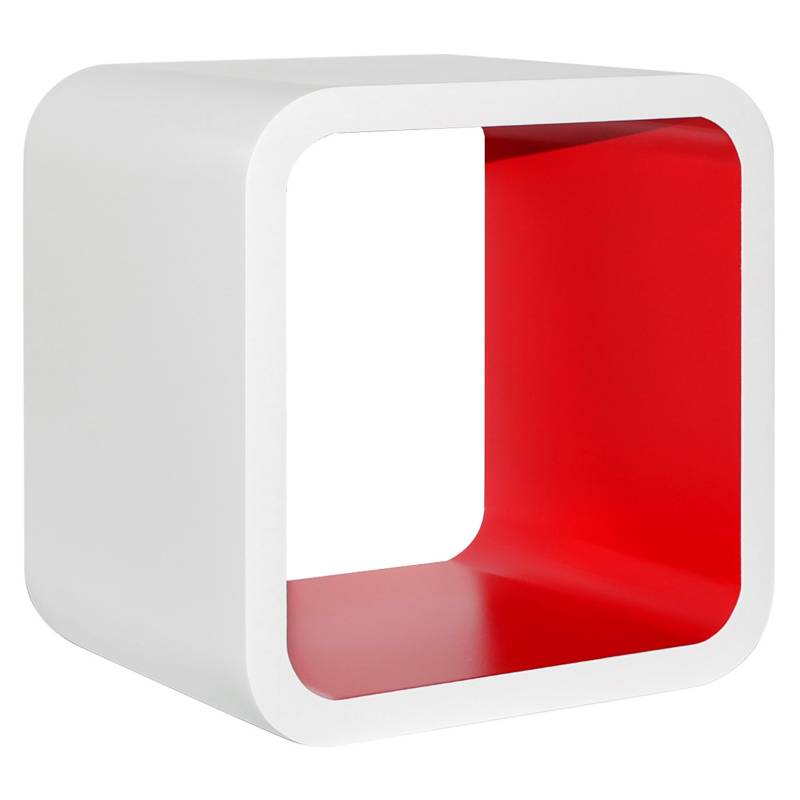  - @Repisas Cubos Color Rojo