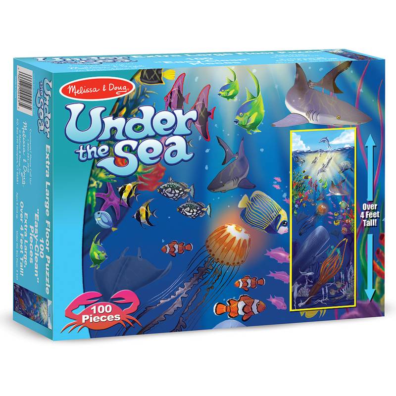 Melissa & Doug - Puzzle Bajo el mar - 100 piezas